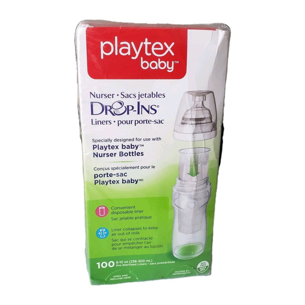 Playtex Drop-Ins 8 - 10 oz Liners 100 ct 236 - 300 ml From 2015